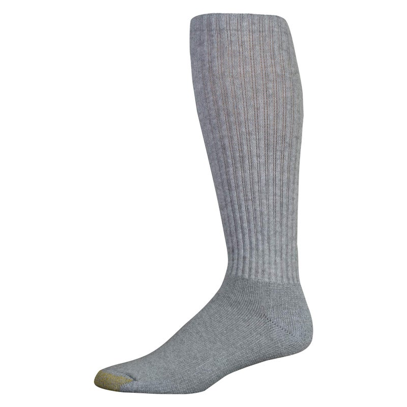 GOLDTOE Gold Toe Men's Ultra Tec Performance OTC Athletic Socks, 3-Pack, Shoe Size: 6-12.5 (2 PK 6 PAIRS), Grey Heather) - Image 3